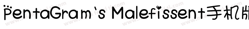 PentaGram's Malefissent手机版字体转换